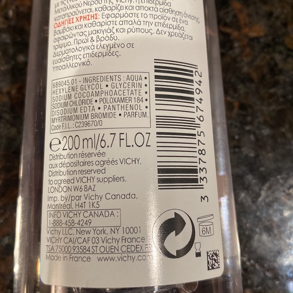 Vichy Mineral Micellar Water Face & Eyes Sensitive Skin - Picture 5 of 6